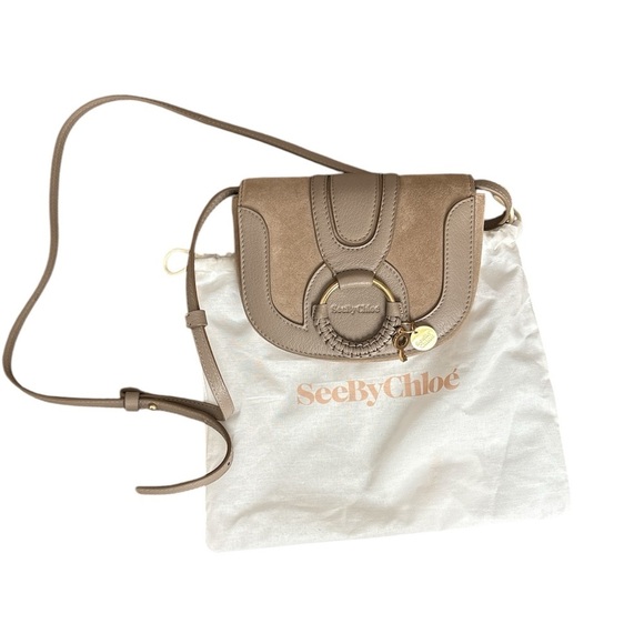 See By Chloé Hanna Mini Cross Body Bag in Motty Grey - Picture 1 of 9